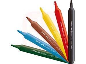 Canetinha 24 Cores Jumbo Triangular - Faber-Castell