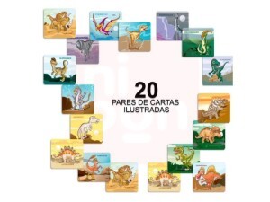 Jogo da Memoria Dinossauros - PAIS & FILHOS