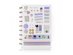 Caderno Inteligente – Isa Akkari Purple Key – Grande (80 folhas)